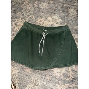 Aerie Offline Green Cotton Mini Skort Skirt